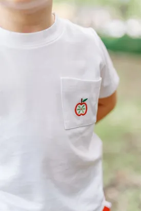 Boys gala apples pima pocket tee