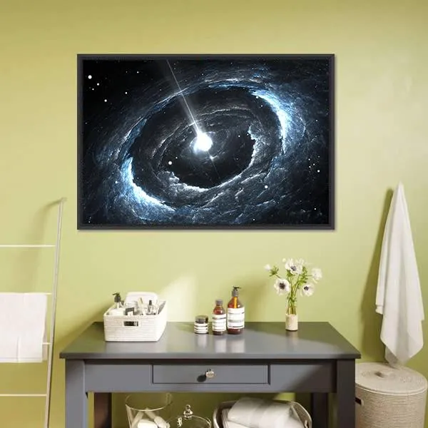 Highly Magnetized Rotating Neutron Star Canvas Wall Art
