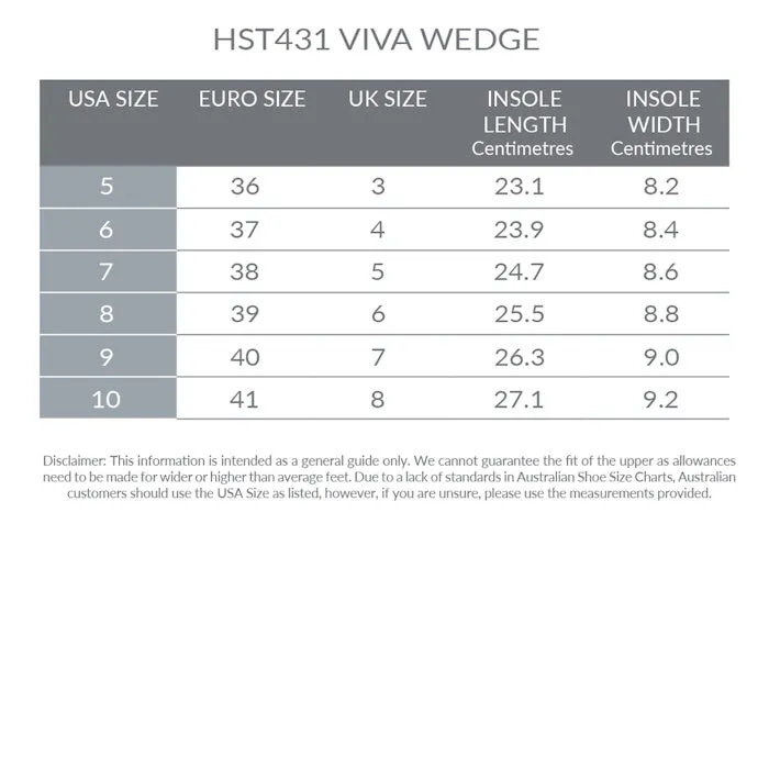Holster Viva Wedge Womens Diamante Sandal Black