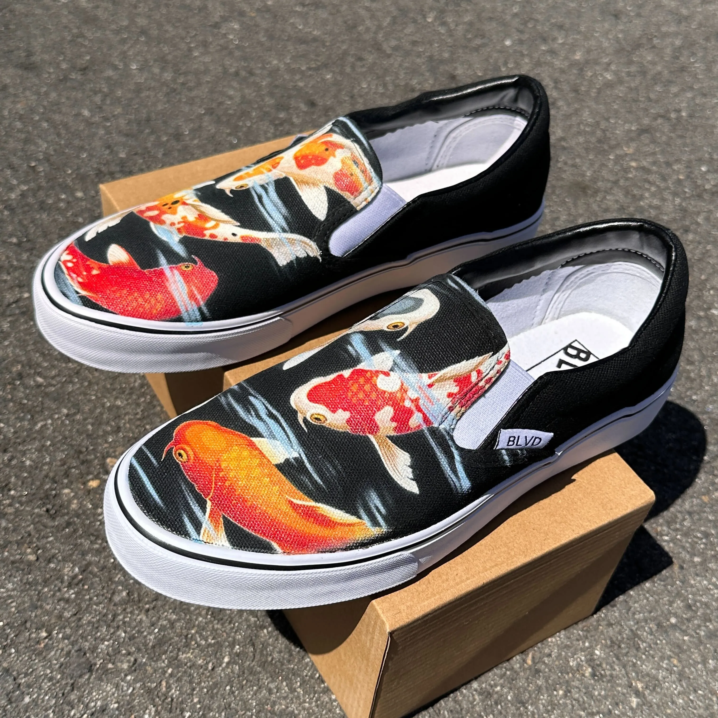 Koi Pond - BLVD Custom Original Slip Ons