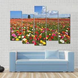 Magnificent Garden Buttercups Canvas Wall Art