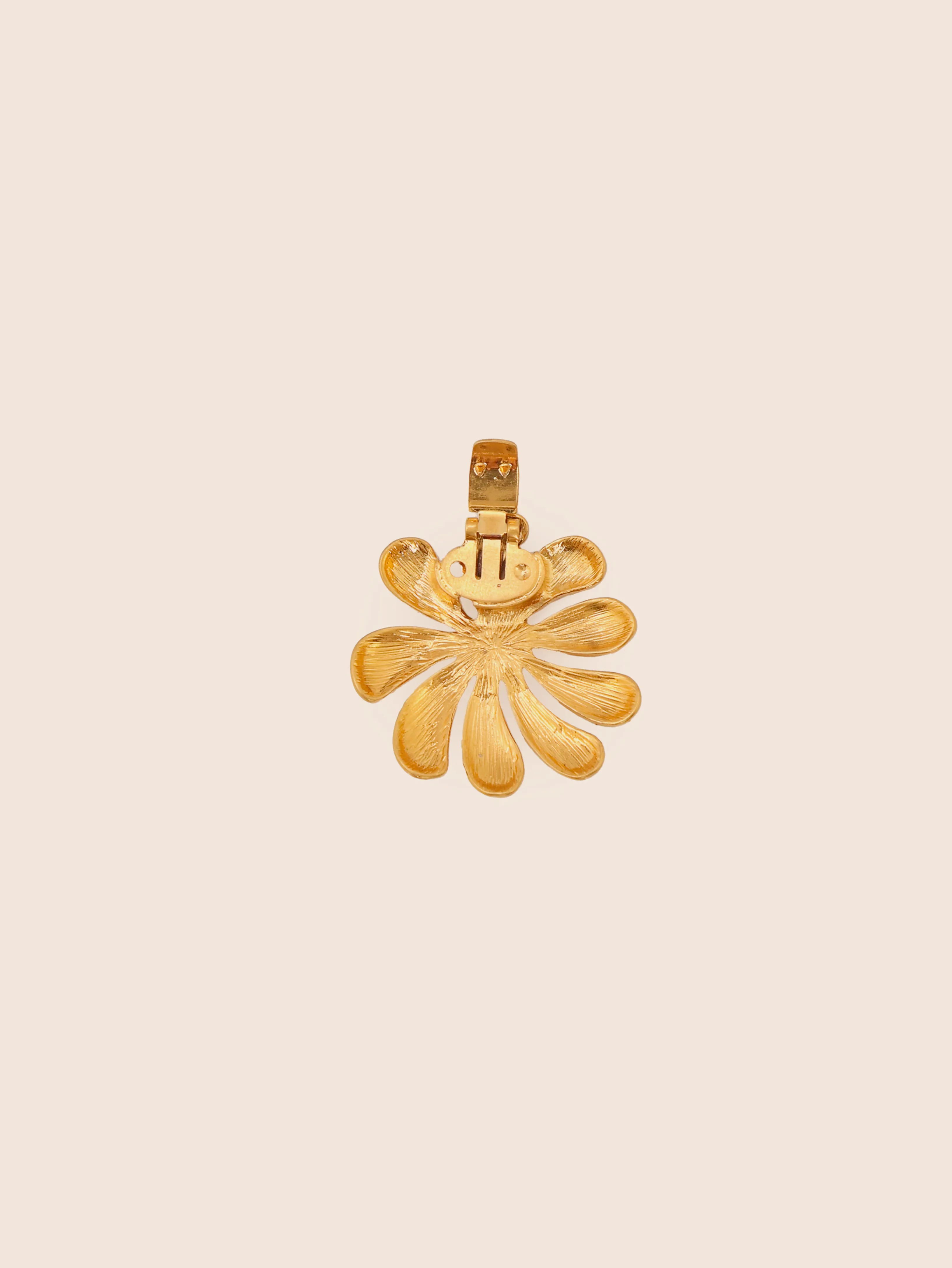 Pearl Flower Clip Gold
