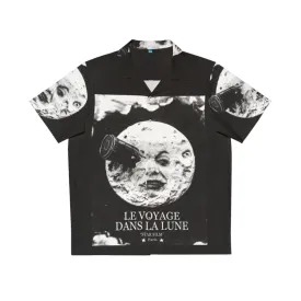 "A Trip to the Moon Le Voyage Dans La Lune Hawaiian Shirt - Classic Sci-Fi Style"