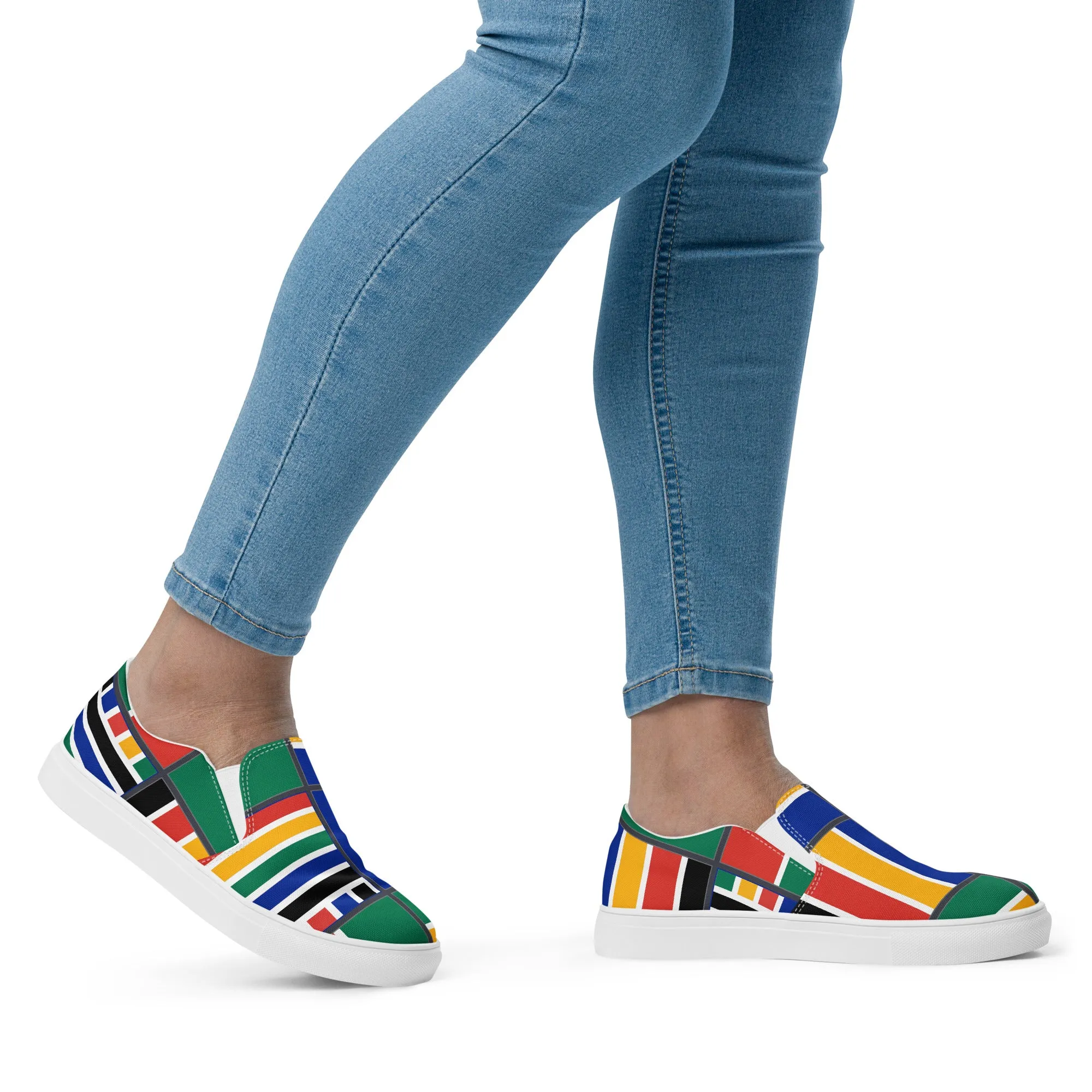 Rainbow Nation Women’s slip-on canvas shoes