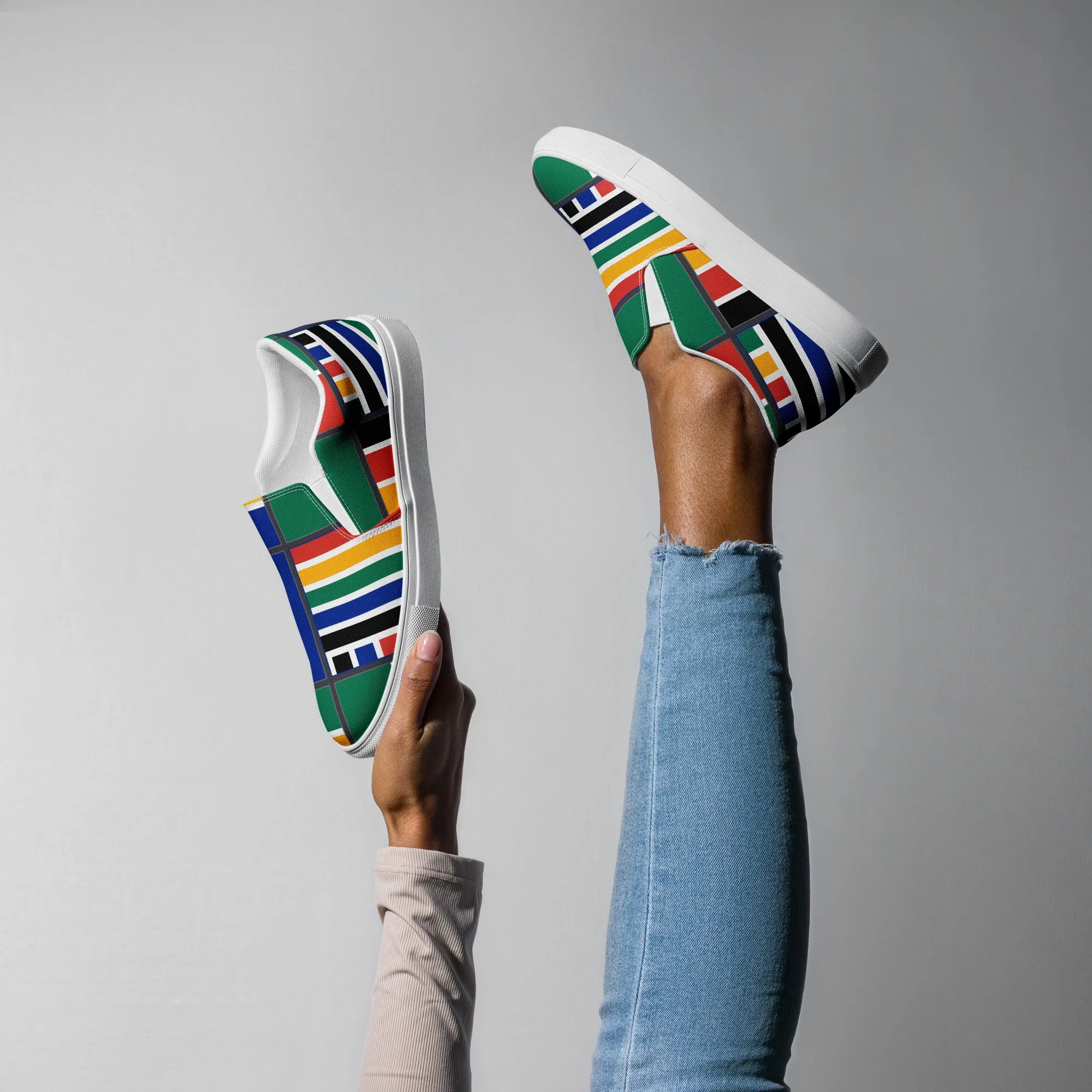Rainbow Nation Women’s slip-on canvas shoes