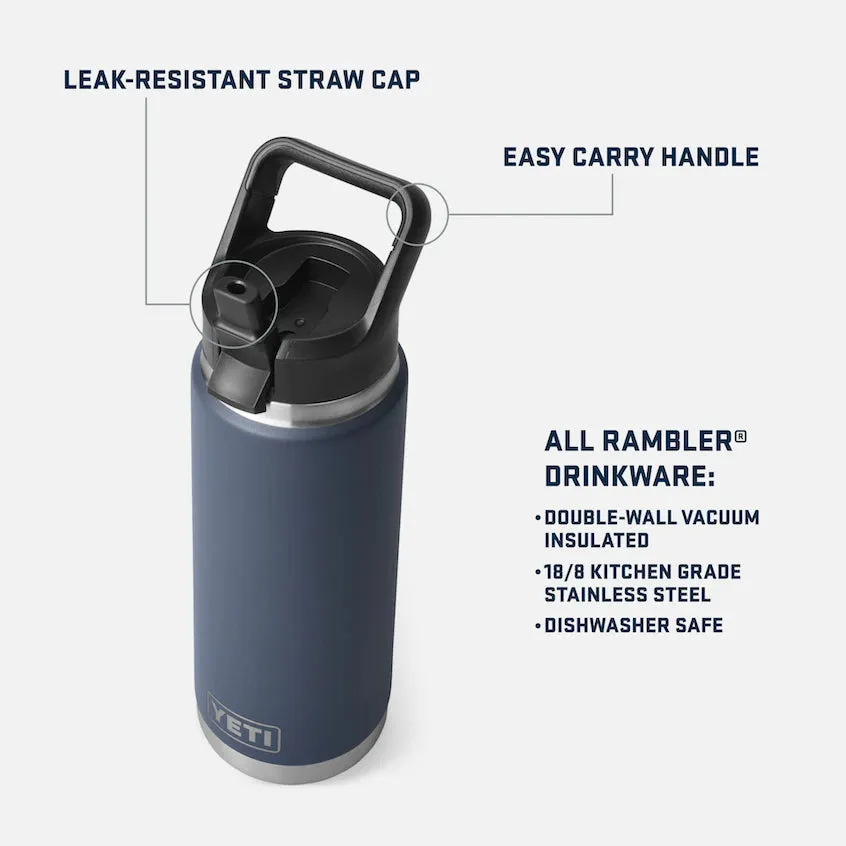 Rambler 26 oz Straw Bottle
