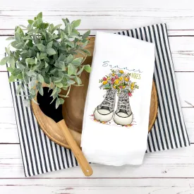 Summer Vibes Tea Towel, Summer Design, Summer Kitchen Décor, Hostess Gift
